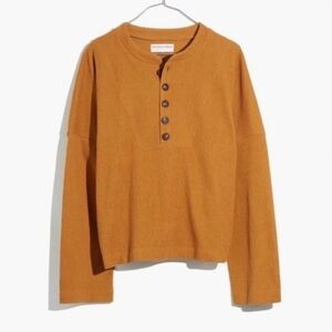 Madewell Mustard Long Sleeve Tee